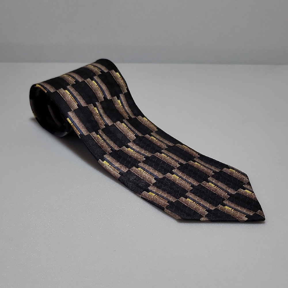 Bolgheri Silk Tie Made In Italy Geometric Pattern
